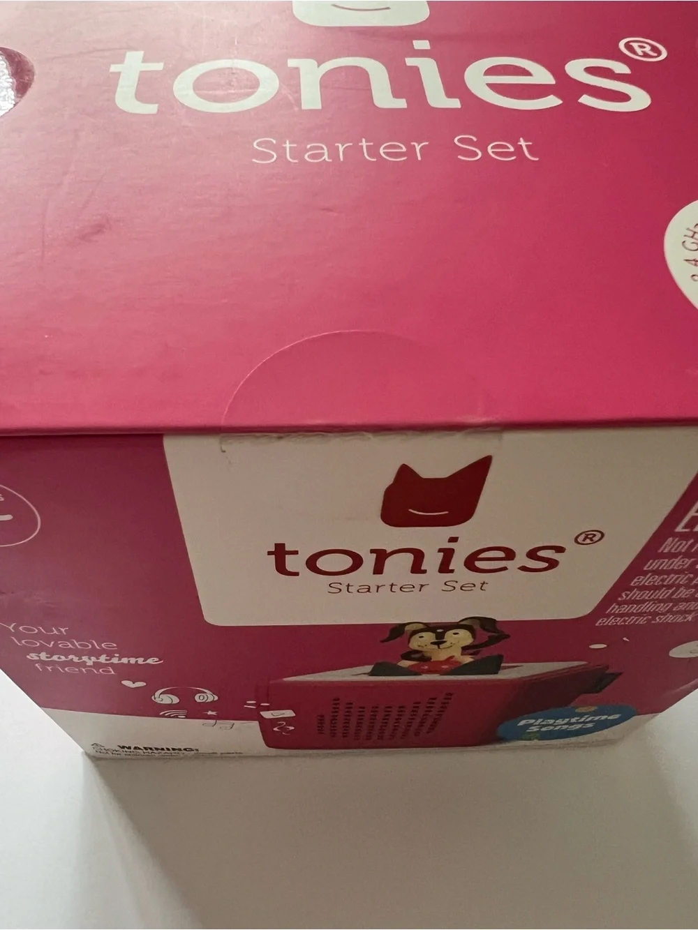 tonies Starter Set Playtime Songs - Pink Toniebox Kids Audio Toy